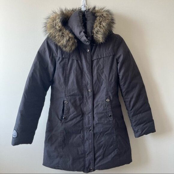 𝅺SOIA & Kyo Reversible Down Puffer Parka Black - Picture 1 of 16